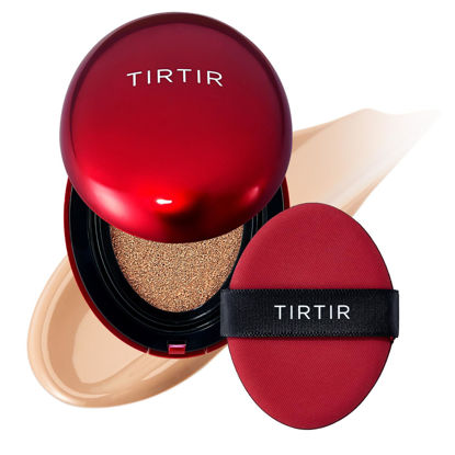 Picture of TIRTIR Mask Fit Red Cushion Foundation | Japan's No.1 Choice for Glass skin, Long-Lasting, Lightweight, Buildable Coverage, Semi-Matte (25N Mocha, 0.63 Fl Oz (Pack of 1))