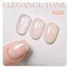 Picture of GAOY Nude Jelly Gel Nail Polish, 16ml Sheer Translucent Netural Soak Off Gel Polish, UV Light Cure for Nail Art DIY at Home, 2909 Elegance Tone