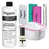 Picture of Pronto Gel Nail Polish Remover Kit - 16oz Pure Acetone, Nail Soaking Bowl, Moisturizing Cuticle Oil, Manicure Kit Including Gel Nail Polish Tools, Nail File, Nail Buffer, Cuticle Pusher & Nail Scraper