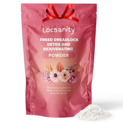 Picture of Locsanity Dreadlock Hair Scalp Detox - Deep Clean Dreadlock Powder, Cleansing Conditioner - Natural Hair Cleanser for Build Up - ACV Alternative, Loc Care and Maintenance Products