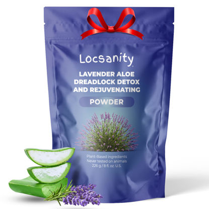Picture of Locsanity Dreadlock Hair Scalp Detox - Deep Clean Dreadlock Powder, Cleansing Conditioner - Natural Hair Cleanser for Build Up - ACV Alternative, Loc Care and Maintenance Products