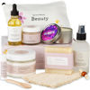 Picture of Lizush Luxury Spa Gifts for Women - 9 Piece Lavender Valentines Day Gifts for Her, Gift Baskets for Women, Body Care Set for Mom, Birthday Box For Women, Self Care Spa Kit For Wife - Handmade In The USA