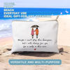 Picture of Maybe I Can't Stop The Downpour Cosmetic Bag, Tough Times Sister Gifts, Gift for Friend in Need, Friendship Support, Always Here for You, Makeup Case, Small Travel Bag, Bestie Gift