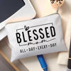Picture of Blessed Mom Makeup Bag Mom Vibes Pouch Mom Life Cosmetic Bag Mom Mode Mother's Day Gift Girl Mama Birthday Gift Boy Mama Travel Bag Bible Verse Toiletry Bag