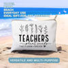 Picture of Helping Little Minds Grow Makeup Bag, Best Teacher Gift, Teacher Appreciation Gift, Teachers Plant Seeds That Grow Forever, Favorite Teacher Cosmetic Bag, Teach Love Inspire Pouch Bag