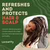 Picture of Locsanity Daily Moisturizing Refreshing Spray for Locs, Dreadlocks - Rose Water and Peppermint Hair Scalp Moisturizer, Dreadlock Spray - Natural Loc Care and Maintenance (12oz)