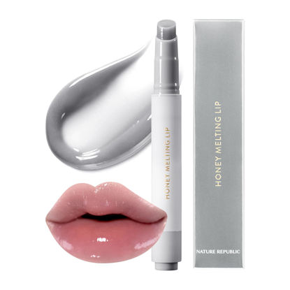 Picture of Nature Republic HONEY MELTING LIP PLUMPING (12 GRAY) SOFT LIP STICK, Moody Plump,Lip Gloss,glossy, lip balm, lip crayon, lip volumizer, lip plumper,valentines day gifts, korean make up