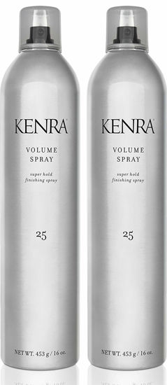 Picture of Kenra Volume Spray 25 80% | Super Hold Finishing & Styling Hairspray | Flake-free & Fast-drying | Wind & Humidity Resistance | All Hair Types | 16 oz (2-Pack)