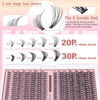 Picture of Natural DIY Lash Extension Kit Wispy Lash Clusters D Curl Individual Lashes 20D+30D 280Pcs Lash Clusters Kit 8-16mm Eyelash Extension Kit by FANXITON