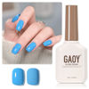 Picture of GAOY Blue Gel Nail Polish, 16ml Soak Off Gel Polish, UV Light Cure for Nail Art DIY Manicure at Home, 2453 Celestial Blue