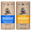 Picture of Dr. Squatch Natural Deodorant for Men - Odor-Squatching Men's Deodorant Aluminum Free - Fresh Falls + Summer Citrus (2.65 oz, 2 Pack)