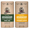 Picture of Dr. Squatch Natural Deodorant for Men - Odor-Squatching Men's Deodorant Aluminum Free - Pine Tar + Summer Citrus (2.65 oz, 2 Pack)