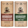 Picture of Dr. Squatch Natural Deodorant for Men - Odor-Squatching Men's Deodorant Aluminum Free - Maverick Musk + Pine Tar (2.65 oz, 2 Pack)