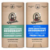 Picture of Dr. Squatch Natural Deodorant for Men - Odor-Squatching Men's Deodorant Aluminum Free - Rainforest Rapids + Fresh Falls (2.65 oz, 2 Pack)