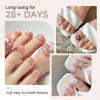 Picture of UNA GELLA Toe Nail Tips 504Pcs - Full Cover Matte Squavol Toe Nails Soft Gel Pre-file Gel x Toe Nail Tips For Toe Nail Extensions Home DIY Nail Salon Soak Off 15 Sizes