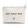 Picture of Best Sister Ever, Sister Gift, Missing You, Send Love, Makeup Case, Toiletry Bag, Gift for Friend, Makeup Bag for Best Friends, Best Friends Gifts
