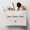 Picture of Best Sister Ever, Sister Gift, Missing You, Send Love, Makeup Case, Toiletry Bag, Gift for Friend, Makeup Bag for Best Friends, Best Friends Gifts