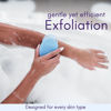 Picture of Avilana Silicone Exfoliating Body Scrubber - Dual-Sided Silicone Loofah for Shower, Body Scrubber for Men & Women, Gentle Loofa Alternative, Easy-to-Clean Silicone Body Scrubber (S2-Blue)