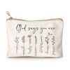 Picture of God Says You Are Cosmetic Bag, Christian Makeup Bag Bible Verse Floral Bible Verse Makeup Case for Women, Inspirational Cosmetic Bag, Sister Gifts, Affirmations Gifts (God says you are...)