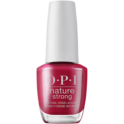 Picture of OPI Nature Strong Vegan Nail Polish, A Bloom with a View, Red Nail Polish, Natural Origin, Cruelty-Free Nail Lacquer, 0.5 fl oz.