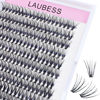 Picture of 20D Individual Fluffy Lash Clusters - Volume Eyelash Extensions Kit with 240pcs Curl Clusters for DIY Lash Extension (17mm)