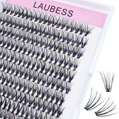 Picture of 20D Individual Fluffy Lash Clusters - Volume Eyelash Extensions Kit with 240pcs Curl Clusters for DIY Lash Extension (17mm)