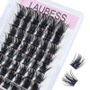 Picture of Lash Clusters 72pcs Individual Lashes Wispy Cluster Lashes Reusable Eyelash Clusters DIY Eyelash Extension Soft Individual Lash Extension Supplies (01-0.07D, 16mm)