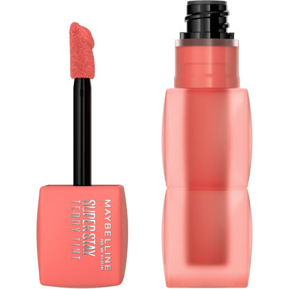 Picture of MAYBELLINE Super Stay Teddy Lip Tint, Long Lasting Matte Lipstick For Up To 12HR Wear, Baby Tee, 1 Count