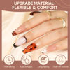 Picture of UNA GELLA Medium Coffin Nails Tips 504pcs - Gel x Nail Tips Coffin Acrylic Full Cover Pre-buff Soft Gel Nail Tips Half Matte Medium Coffin False Nails For Nail Extension Home DIY Salon 12 Sizes