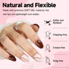 Picture of UNA GELLA Oval Round Nail Tips Half Matte 504pcs Short Oval Round Gel x Nail Tips Easily Nail Extension for Oval False Fake Acrylic Press On Nails, 12 Sizes Short Round Gel x Tips