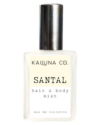 Picture of Santal Natural Hair & Body Mist Spray, Pure Essential and Fragrance Oils, Alcohol-Free, Handmade in California, 0.5Fl Oz