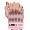 Picture of Glamnetic Press On Nails - Fall Mauve | Opaque Muted Blush Mauve Short Oval False Nails, Reusable Stick On Fake Nails with Glue | Salon Quality | 15 Sizes - 30 Nail Kit