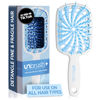Picture of FHI Heat UNbrush Plus - Curly Hair Brush for Gentle & Effective Detangling on Wet or Dry Fragile Hair Types - Detangler Brush w/ 84 UltraFlex Bristles, Ultra-light, Vented, Anti Static Hairbrush