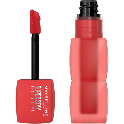Picture of MAYBELLINE Super Stay Teddy Lip Tint, Long Lasting Matte Lipstick For Up To 12HR Wear, Coquettish, 1 Count