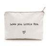 Picture of Love you Little Sis, Sister Gift, Missing You, Send Love, Makeup Case, Toiletry Bag, Gift for Friend, Makeup Bag for Little Sis, Sister Birthday Gifts