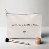 Picture of Love you Little Sis, Sister Gift, Missing You, Send Love, Makeup Case, Toiletry Bag, Gift for Friend, Makeup Bag for Little Sis, Sister Birthday Gifts