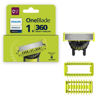 Picture of Philips Norelco OneBlade 360 Blade, Genuine Replacement Blade, Face/Body Kit, for OneBlade Electric Shaver and Trimmer, Durable Stainless Steel, Trim, Edge and Shave, QP614/80