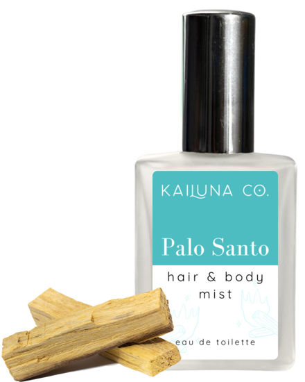 Picture of Palo Santo Natural Hair & Body Mist Spray, Pure Palo Santo Essential Oil, Alcohol-Free, Handmade in California, 0.5Fl Oz