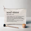 Picture of You Are Loved You Are Enough Makeup Case Self-Worth Cosmetic Bag Positive Affirmation Toiletry Bag Gift Motivation Quotes Sister Gift (Soul Sister)