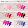 Picture of GAOY Color Changing Gel Nail Polish Set, 6 Temperature Mood Changing Colors Red Pink Purple, Soak Off UV Light Cure Gel Polish for Salon and Nail Art DIY at Home