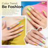 Picture of modelones Spring Gel Nail Polish Set, 6 Colors Pastel Yellow Green Pink Purple Blue Shades Pale Macaron Light Colors Valentines Day Nail Art Gel Design for Women Girl Nail Lovers Gift Salon DIY