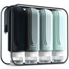 Picture of Mrsdry Travel Bottles for Toiletries, Large 6oz Oversize Containers, BPA Free Leak Proof Tubs Refillable Liquid Travel Accessories with Toiletry Bag for Cometic Shampoo and Lotion Soap (4 Pack)