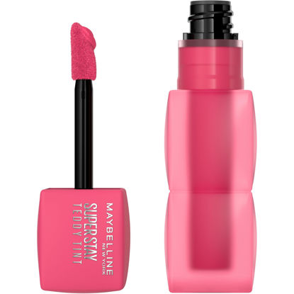 Picture of MAYBELLINE Super Stay Teddy Lip Tint, Long Lasting Matte Lipstick For Up To 12HR Wear, Pinky Promise, 1 Count