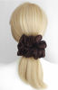 Picture of 38 Colors Available, Big Scrunchies for Hair, Soft Cheer Chiffon large Ponytail Holder, Cute Birthday Gift for Women Girl Teen, Holiday Accessory (Dark Brown)