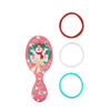 Picture of Wet Brush Mini Detangler Hair Brush Frosty Kit - Ultra-Soft IntelliFlex Bristles - Detangling Brush Glides Through Tangles For All Hair Types (Wet Dry & Damaged) - 1 Brush & 3 Elastics
