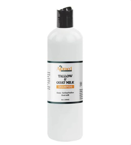 Picture of Beef Tallow & Goat Milk Sea Moss Shampoo - Organic Hair Growth Shampoo, Moisturizing Shampoo for All Hair Types, Gentle Scalp Nourishment, Handmade Shampoo (Shampoo 12 Oz)