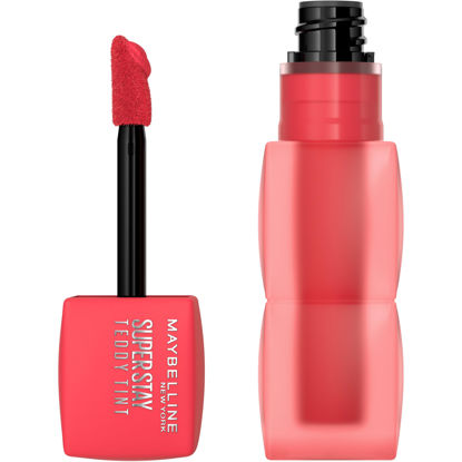 Picture of MAYBELLINE Super Stay Teddy Lip Tint, Long Lasting Matte Lipstick For Up To 12HR Wear, July Forever, 1 Count