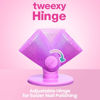 Picture of tweexy Hinge Untippable Nail Polish Bottle Holder | Anti-Spill Nail Polish Holder Stand, Tilted, Smartgrip Airlock Suction | Fingernail Painting, Nail Art, Manicure & Pedicure, Nail Polish Accessories (Opal Sparkle)