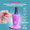 Picture of tweexy Hinge Untippable Nail Polish Bottle Holder | Anti-Spill Nail Polish Holder Stand, Tilted, Smartgrip Airlock Suction | Fingernail Painting, Nail Art, Manicure & Pedicure, Nail Polish Accessories (Opal Sparkle)