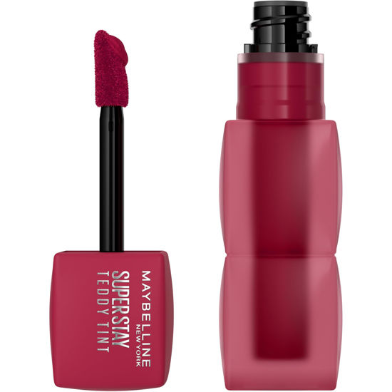 Picture of MAYBELLINE Super Stay Teddy Lip Tint, Long Lasting Matte Lipstick For Up To 12HR Wear, Wild At Heart, 1 Count